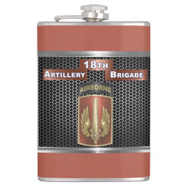 18e veldartillerijbrigade in de lucht heupfles