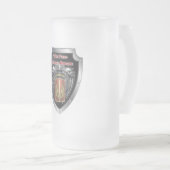 18e veldartillerijbrigade in de lucht matglas bierpul (Voorkant rechts)