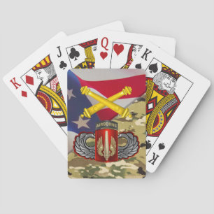 18e veldartillerijbrigade in de lucht pokerkaarten