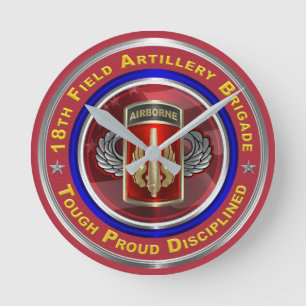 18e veldartillerijbrigade in de lucht ronde klok
