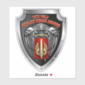 18e veldartillerijbrigade in de lucht sticker (Vel)