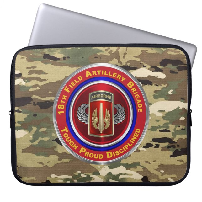 18e veldartillerijbrigade laptop sleeve (Voorkant)