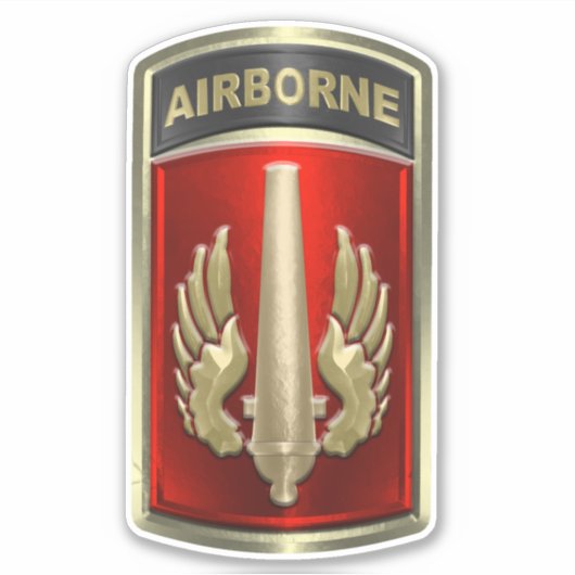 18e veldartillerijbrigade sticker (Voorkant)