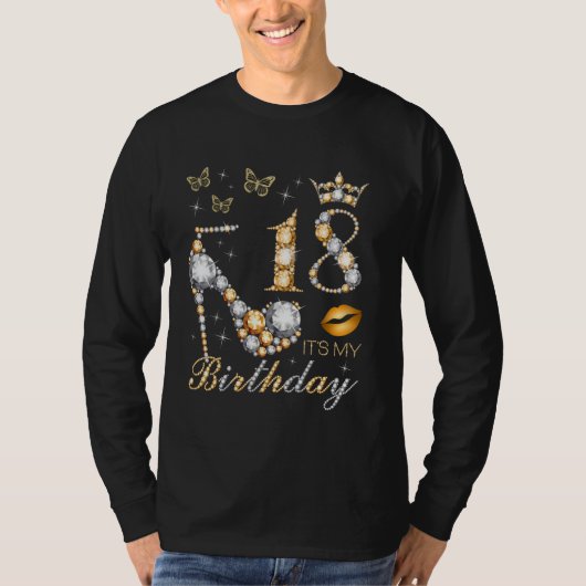 18e verjaardag 18 jaar 18e b-da t-shirt (Voorkant)