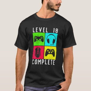 18e verjaardag 18 jaar games t-shirt