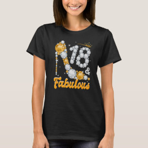 18e verjaardag 18 jaar oud en verbluffend t-shirt