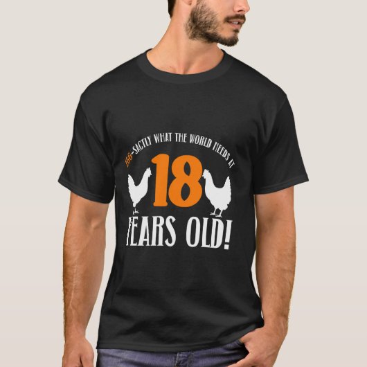 18e verjaardag 18 jaar oude kip t-shirt (Voorkant)