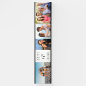 18e verjaardag 4 Fotogriep gepersonaliseerd Spandoek (Verticaal)