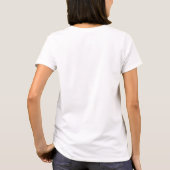 18e verjaardag aangepast fotoroze monogram meisje t-shirt (Achterkant)