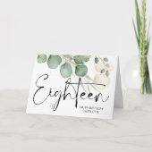 18e verjaardag Achttien Gelukkige Verjaardag voor  Kaart (Voorkant)