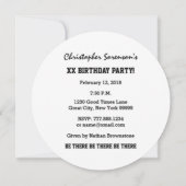 18e verjaardag Achttien Rocks BLUE Grunge F18Z Kaart (Achterkant)