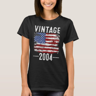 18e verjaardag Amerikaanse vlag Amerikaanse vlag T-shirt