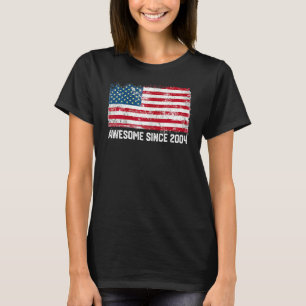 18e verjaardag  Amerikaanse vlag Geweldige sinds 2 T-shirt