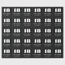 18e verjaardag: Art Deco Geïnspireerde look "18" & Cadeaupapier