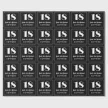 18e verjaardag - Art Deco geïnspireerde look "18",