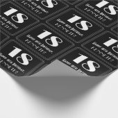 18e verjaardag - Art Deco geïnspireerde look "18", Cadeaupapier (Hoek)