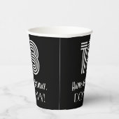 18e verjaardag — Art Deco Geïnspireerde look "18" Papieren Bekers (Rechts)