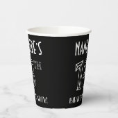 18e verjaardag: Art Deco Style + aangepaste naam Papieren Bekers (Links)