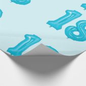 18e verjaardag ballon inpakpapier (Hoek)