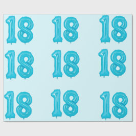 18e verjaardag ballon inpakpapier