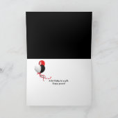 18e Verjaardag Barcode met laser Kaart (Binnen)