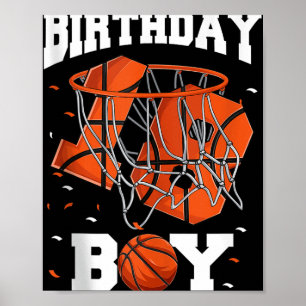 18e Verjaardag Basketbal Shirt Mannen, Jongens 18 Poster
