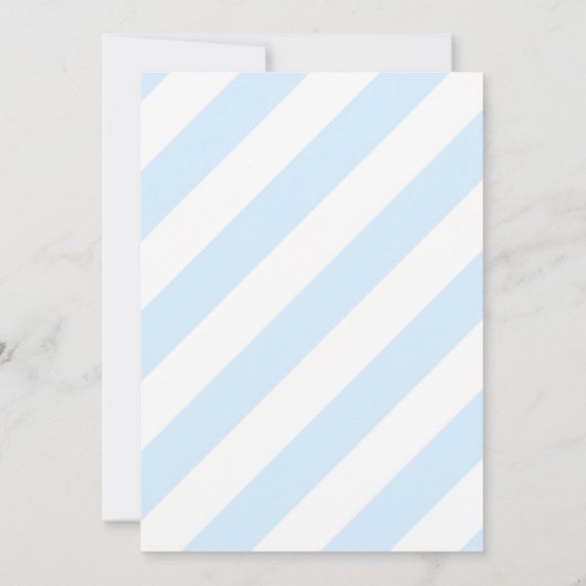 18e verjaardag - Blauwe Strepen Gouden Ballonnen Kaart (Achterkant)