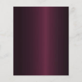 18e verjaardag bordeaux roos gouden uitnodiging (Achterkant)