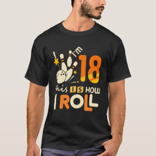 18e verjaardag Bowling... Ik ben er drie... T-shirt