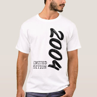 18e verjaardag Boy Girl 2004 Limited Edition Gift T-shirt