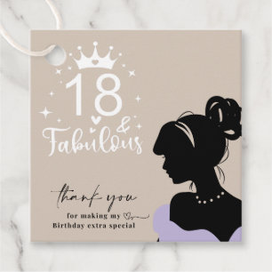 18e Verjaardag Cadeau label