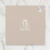 18e Verjaardag Cadeau label (Achterkant)