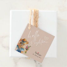 18e Verjaardag Cadeau label