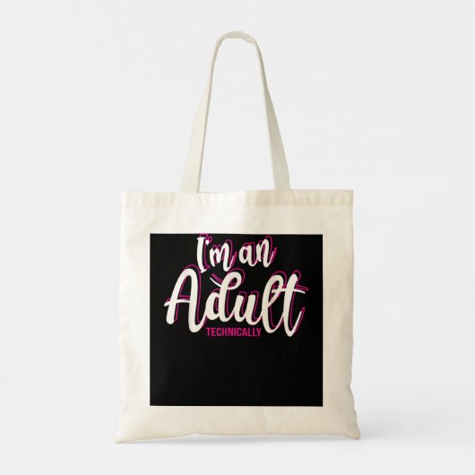 18e verjaardag cadeau voor meisjes grappig dat ik  tote bag (Achterkant)