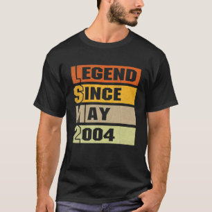 18e verjaardag cadeaus 18 jaar oud legende sinds m t-shirt
