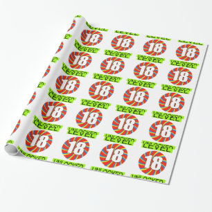 18e verjaardag computergamer cadeaupapier