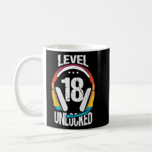 18e verjaardag coole gamer jongens meisjes man lev koffiemok