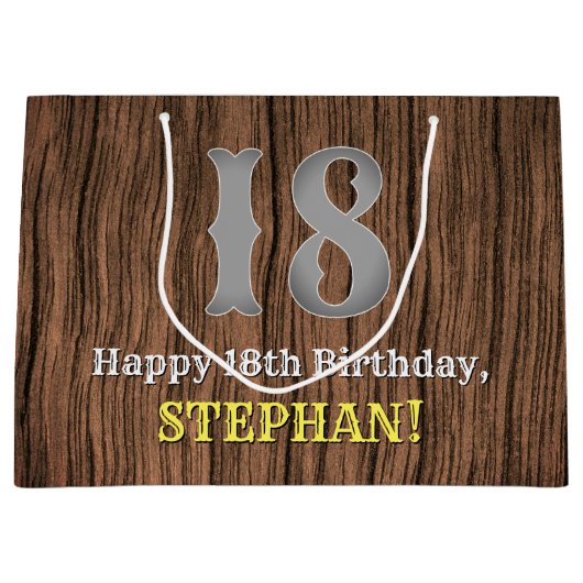 18e verjaardag: Country Western geïnspireerd uiter Groot Cadeauzakje (Voorkant)