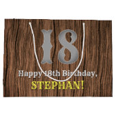 18e verjaardag: Country Western geïnspireerd uiter Groot Cadeauzakje (Achterkant)