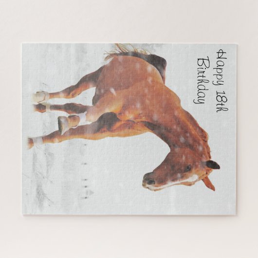 18e verjaardag dochter. legpuzzel (Horizontaal)