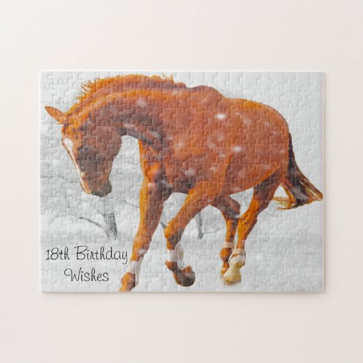 18e verjaardag dochter. legpuzzel (Horizontaal)