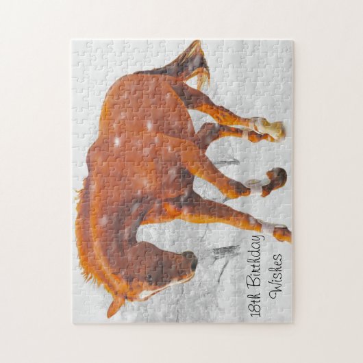 18e verjaardag dochter. legpuzzel (Verticaal)