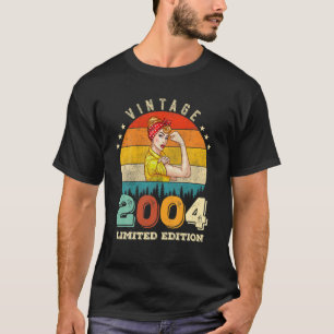 18e verjaardag editie 18 jaar 2004 t-shirt