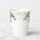 18e verjaardag eucalyptus greenery glitter monogra papieren bekers (Links)