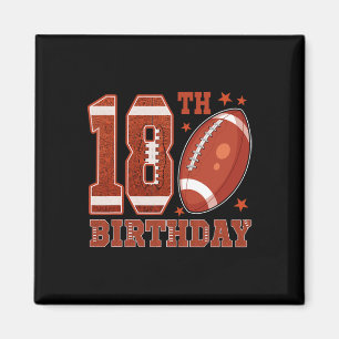 18e Verjaardag Football Thema 18 Jaar Oud Jongen G Magneet
