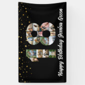 18e verjaardag Foto Collage gelukkig verjaardagsev Spandoek (Verticaal)