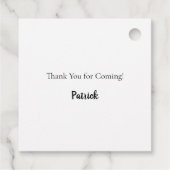 18e verjaardag foto collage jongen bedankt bedankjes labels (Achterkant)