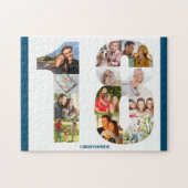 18e verjaardag foto collage nummer 18 aandenken legpuzzel (Horizontaal)
