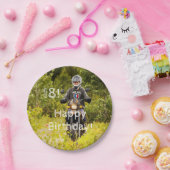 18e verjaardag foto jongen papieren bordje (Feest)