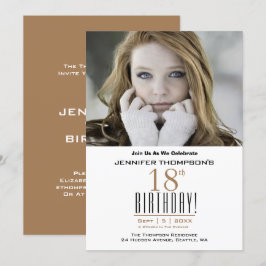 18e verjaardag - Fotofeestje Kaart